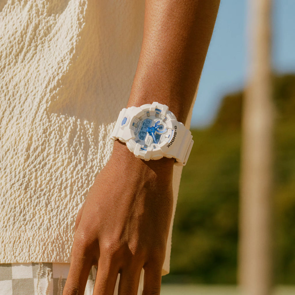G-Shock GA-700HDS-7A – Hidden Glow White &amp; Blue Edition