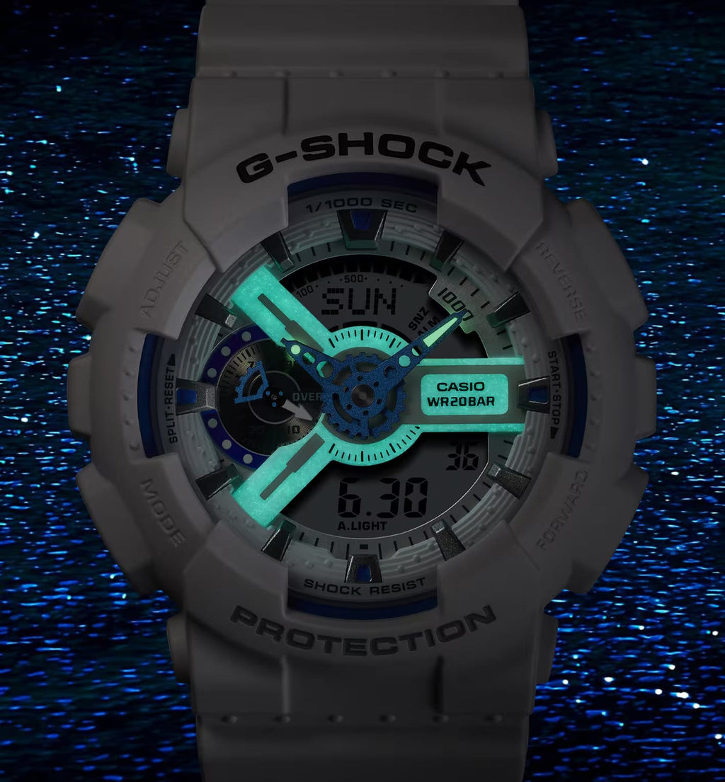Casio G-Shock GA-110HDS‑7A – “Hidden Shine” Series